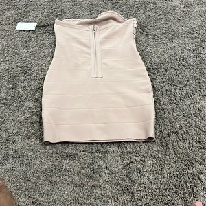 Light pink tube top mini dress size medium